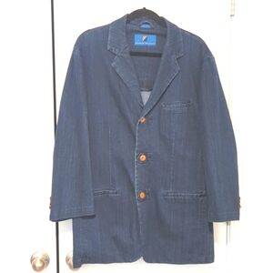 Giorgio Brutini Men's M Blue Denim Sports Jacket Blazer-77